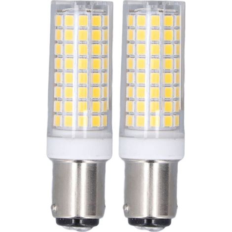 Lot de 2 ampoules de mas LED BA15D 10 W à économie d'énergie à intensité variable 102 LED ampoule en céramique AC 100120 V (1/5)
