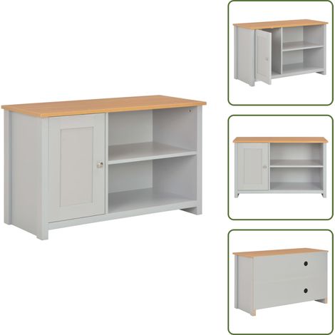 vidaXL TV-Schrank Grau 95x39x58 cm (1/5)