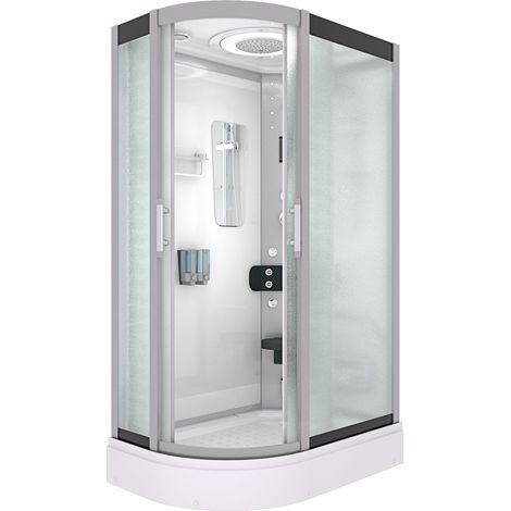 Duschkabine Komplettdusche Fertigdusche Dusche D60-70M0L 120x80 cm ohne 2K Scheiben Versiegelung (1/5)