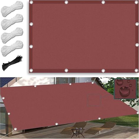 Voiles Ombrages Rectangulaire Imperméable 1.5X3M Multi Couleur et Taille Toiles D'ombrages UV Protection pour Patio Jardin Terrasse EXtérieur Balcon avec Oeillets et Cordons (1/5)