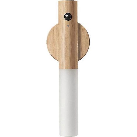 Veilleuse à détecteur de mouvement, lampe LED magnétique portable d'intérieur, sans prise, chargement USB, pour mur, couloir, armoire, table, escalier (1/5)