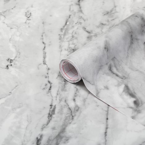 d-c-fix Pellicola Adesiva per mobili Pietra Marmo grigio PVC plastica vinile impermeabile decorativa per cucina, armadio, porta carta rivestimento 90 x 210 cm