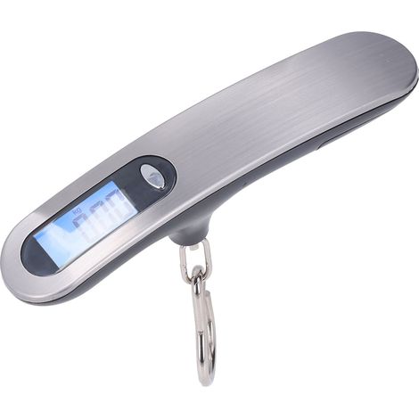 Balance électronique suspendue 50 kg, pèse-bagages numérique portable avec crochet et pile, idéale pour valises et pêche (1/5)