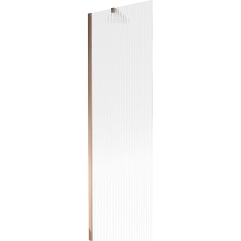 Mexen Next paroi de baignoire 1 volet 60 x 150 cm, rayures, or rose - 895-060-000-00-09-60 (1/5)