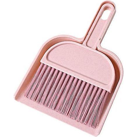 Mini-Mülleimer- und Bürstenset, multifunktionales Reinigungsgerät mit Handbesen und Kehrschaufel (1/5)