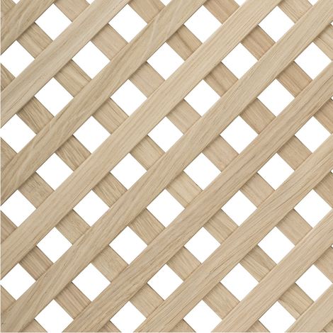 Ziergitter 1150 x 550 mm Zierleisten 45° Eiche massiv (1/2)