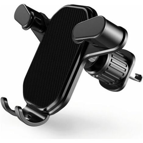 Support de téléphone portable pour voiture, super stable, crochet de ventilation amélioré, support de téléphone portable pour voiture, mains libres, universellement adapté à tous les smartphones (1/4)