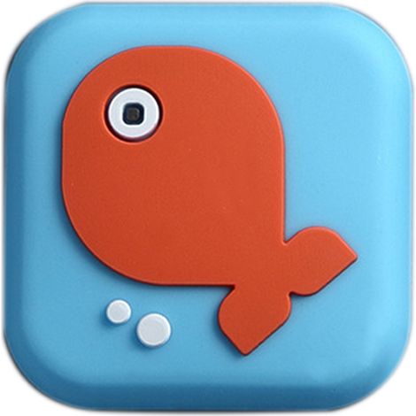 Protecteur de Porte Amovible Adhésif Motif Poisson - Butée Poignée Antichoc pour Mur Maison (1/3)