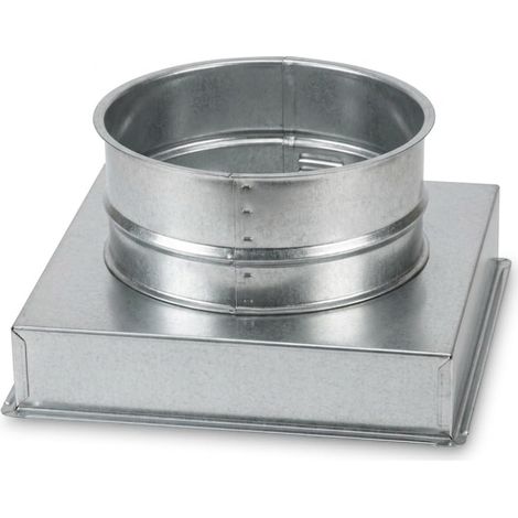 MAKA Riduzione Aumento Piatta Canale Aria Zincato Svasato Ø 350 a Ø 300 mm sp. 0,6 mm (1/2)