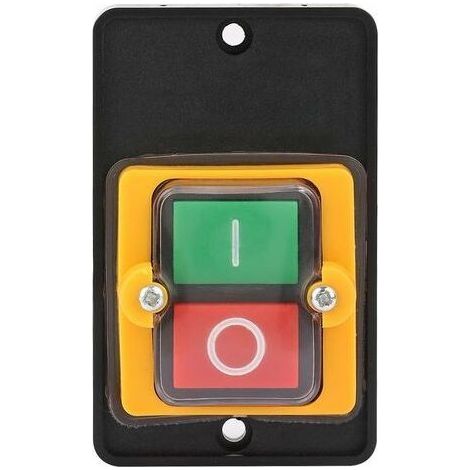 Bouton de Commutateur de Machine de Commutateur de Bouton-Poussoir, ac 220V / 380V 10a, Incorporant Le Bouton Marche/arrêt Imperméable Et antipoussière (1/5)