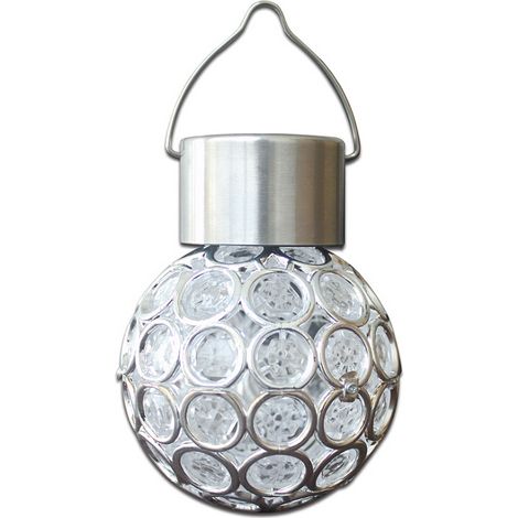 Farola solar moderna de 7 colores – panel de PVC y acero inoxidable – luz cambiante para jardines y entradas de vehículos