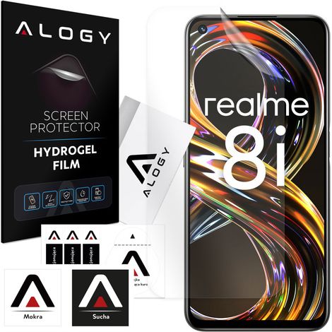 Película de hidrogel para protector de pantalla Realme 8i Película de hidrogel Alogy (1/4)