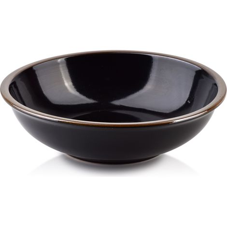 Bol en porcelaine Affek Design BASIC 500 ml noir/or