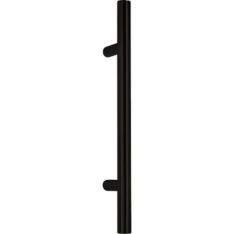 Manillón tubular 30mm 800mm inox negro para puerta entrada