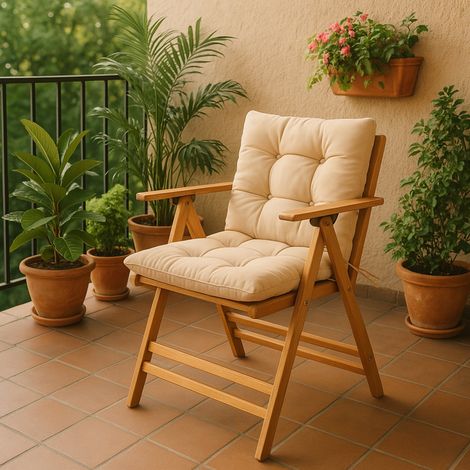 Silla de Exterior Zoldo, una Silla, Marrón (1/4)