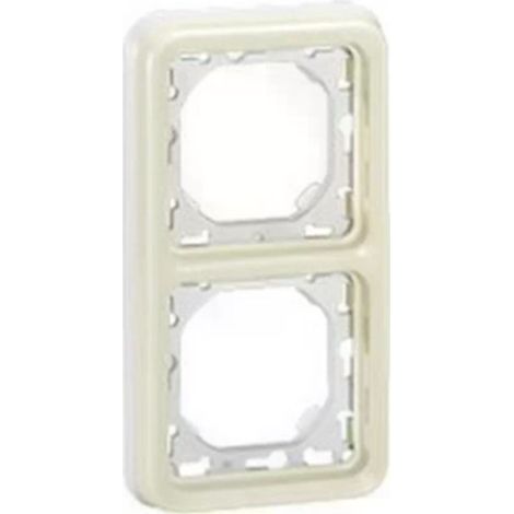 Legrand 069696 - Plate support - for white modular Prog Plexo recessed - 2 green posts