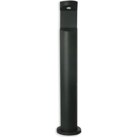 Bolarside Poller aus schwarzem Aluminium, Höhe 800mm, Breite 158mm