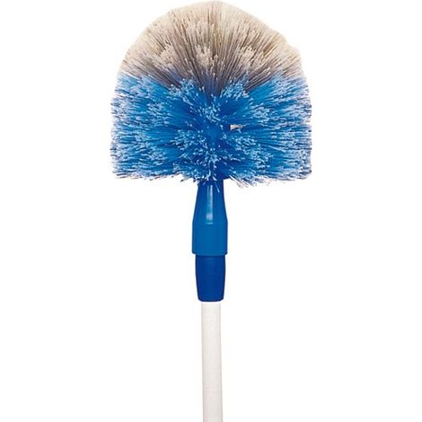 Perche télescopique 1m à 1.7m – Manche en métal – Tête de loup vinyle bicolore – Monture polypropylène à vis intégrée – Brosserie Thomas