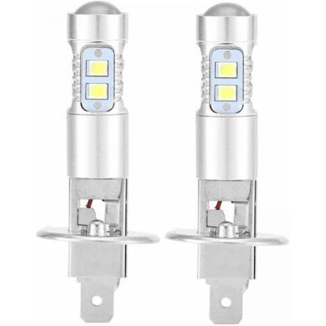 Ampoules de phares, kit de 2 ampoules LED H1 6000K Super White 100W pour feux de croisement FLITI (1/4)