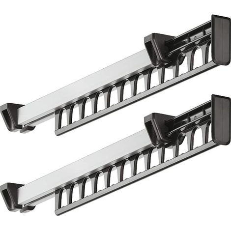 Porte-manteau coulissant pour penderie, pouvant accueillir 12 cintres, longueur 312 mm, lot de 2 (1/4)