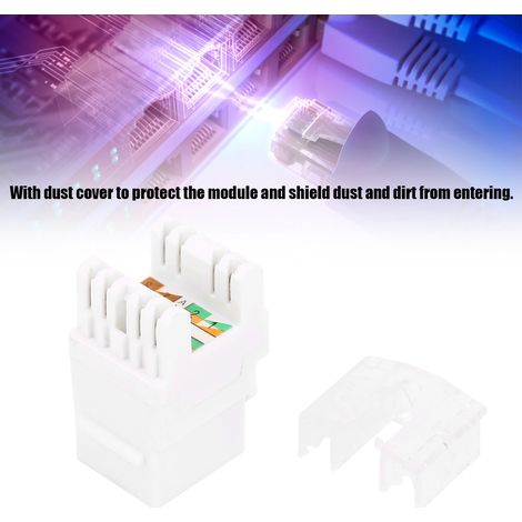 Module d'information non blindé à 180 degrés, module réseau de catégorie 6 10 Gigabit (1/5)