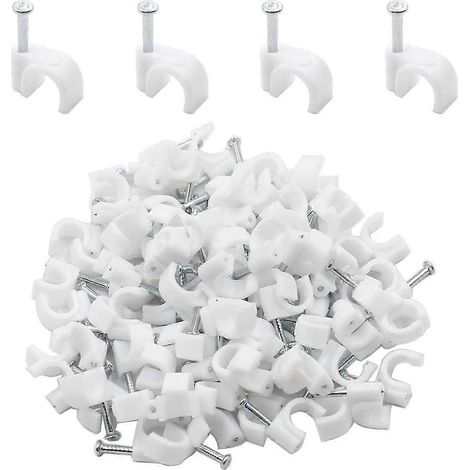 Runder 7-mm-Kabelbinder aus Stahl zur Befestigung von Kabeln und Leitungen, Drahtkabelbinder, robust und langlebig (1/5)