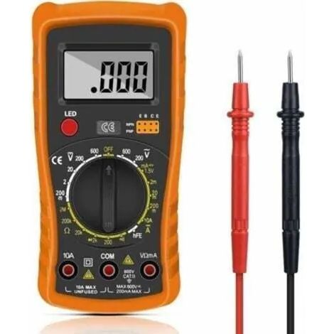 Multimètre numérique, multimètre automobile numérique, testeur électrique professionnel, voltmètre/résistance (1/3)