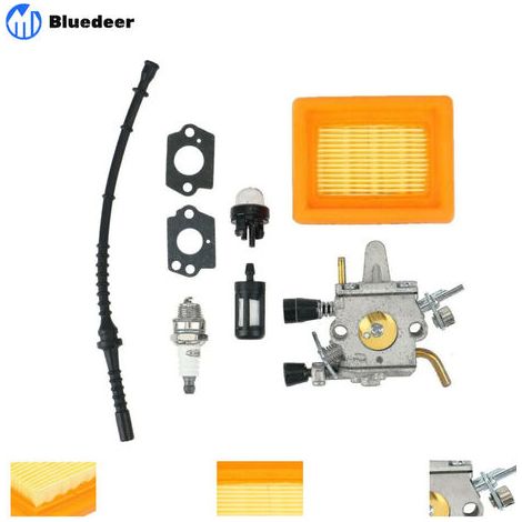 Carburateur Air Carburant Filtre Pour Stihl Fs400 Fs450 Fs480 Sp400 Zama Bluedeer (1/5)