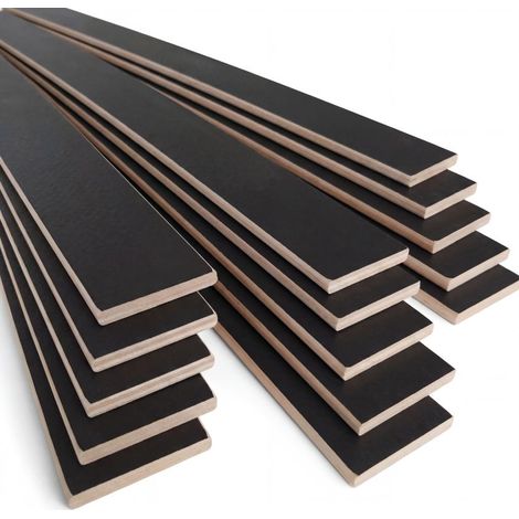 Lot de 15 lattes pour sommier et lit  680x68x8 mm  Bois hêtre durable - 7 plis