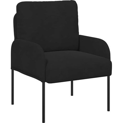 Maison Exclusive - Divani con cuscino 55cm Nero Legno compensato