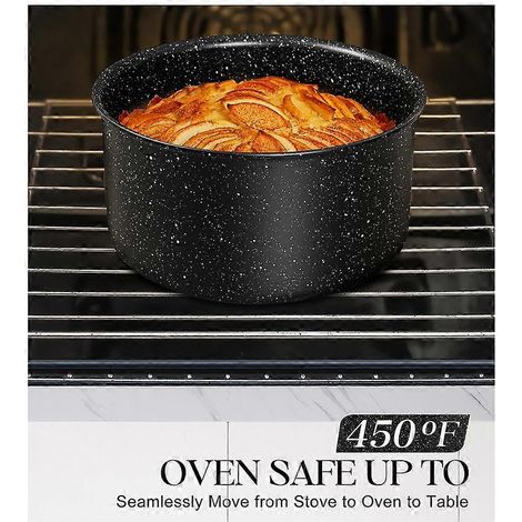 Ensemble de casseroles à poignées amovibles, ensemble de 5 pièces antiadhésives, ensemble de casseroles empilables, avec poignées amovibles. (1/5)