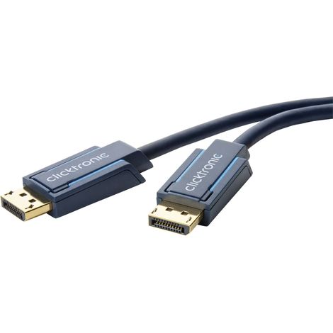 70712 Clicktronic câble DisplayPort (3 mètres) - Cordon DisplayPort 1.1 mâle/mâle à hautes performances compatible 3D et Full HD (1080p) (1/3)
