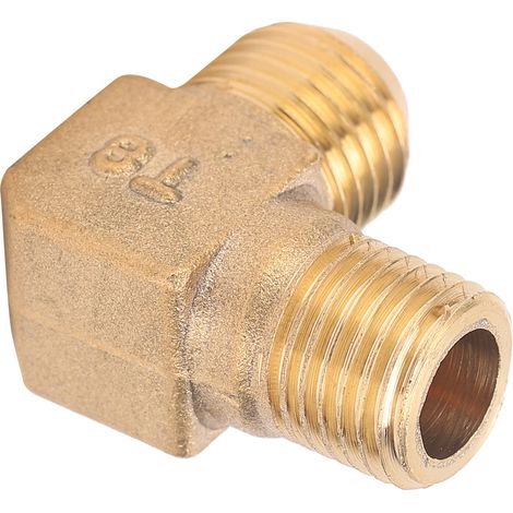 Coude à angle droit en laiton pour compresseur d'air, adaptateur fileté à 90°, 13 x 14 mm (1/5)