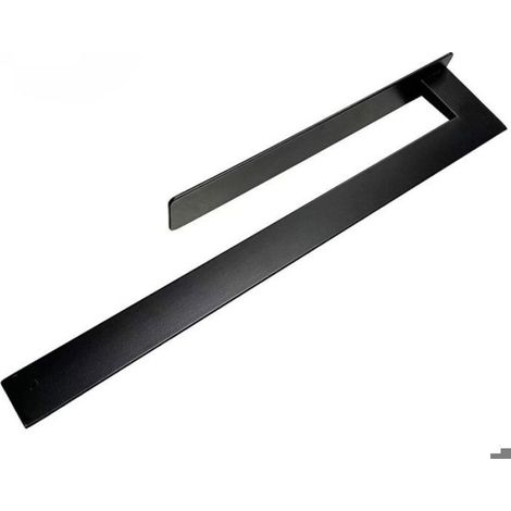 Porte-Serviettes - Acier Inoxydable 304 - Noir Mat - Adhésif Sans Perçage - Salle De Bain Cuisine Toilette - 23 cm - 1 Pièce (1/4)