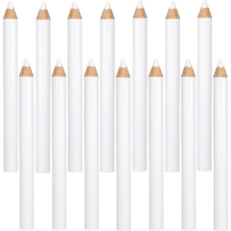 14pcs Crayons à Tissu pour La Couture, Marqueurs en Bois Blanc Solubles Dans l'Eau Crayons de Tailleur pour La Couture Le Quilting Le Travail Du Bois et Les Loisirs Créatifs (1/5)