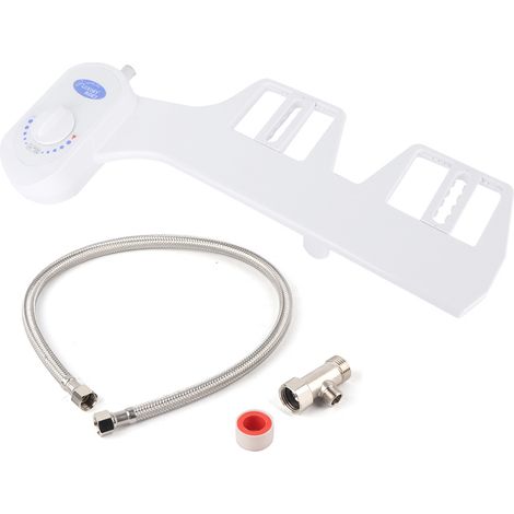 Pulvérisateur de bidet WC double buse G1/2 pouce pour nettoyage intime, accessoire de salle de bain pour hygiène des parties privées (1/5)