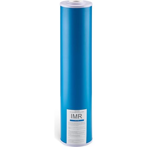 VEVOR Cartouche de Rechange pour Filtre a Eau Toute la Maison 1PC 115x507 mm, Filtre de Remplacement pour Systeme de Filtration deEau Domestique, en Resine deElimination du Fer et du Manganese