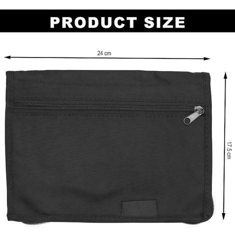 A5 Document Bag, A5 Car Document Holder, Glove Box Organizer, Auto Folder, Vehicle Document Pouches, 600D Oxford, with Multiple Compartments (1/4)