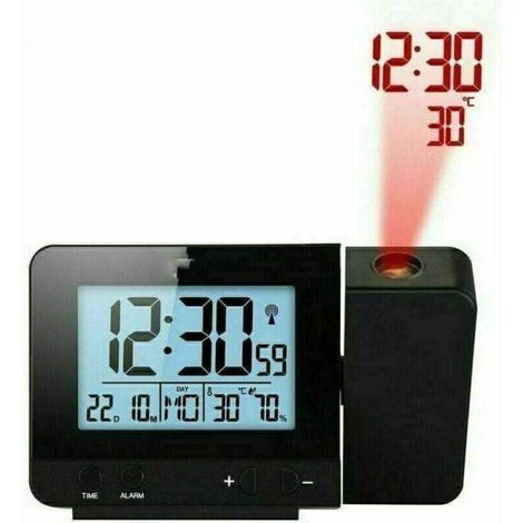 Ceiling Projector Alarm Clock, Digital Alarm Clock with Indoor Temperature Projection, 180° Alarm Clock (1/3)