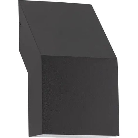 [NEUWERTIG] B-Ware Nova Luce Außenwandleuchte Wandlampe Brigitta Led Schwarz Warmweiß Alu Acryl 6 W