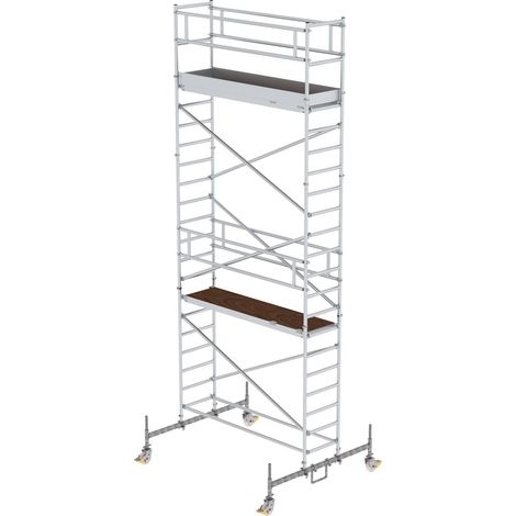 MUNK Rollgerüst mit Fahrbalken 0,75x2,45m Plattform 7,45m AH (1/2)