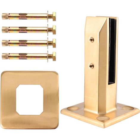 Pince à verre FENICAL, facile à utiliser et sans perçage, support en acier inoxydable avec couvercle et vis, robuste pour un usage quotidien. (1/5)