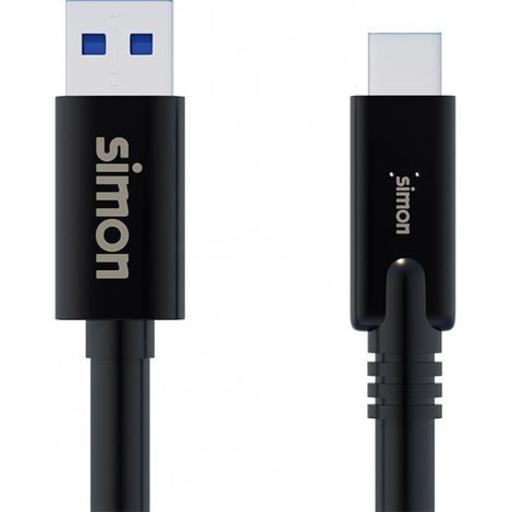C ble USB 3.1 A - USB C noir 1m SIMON (1/2)