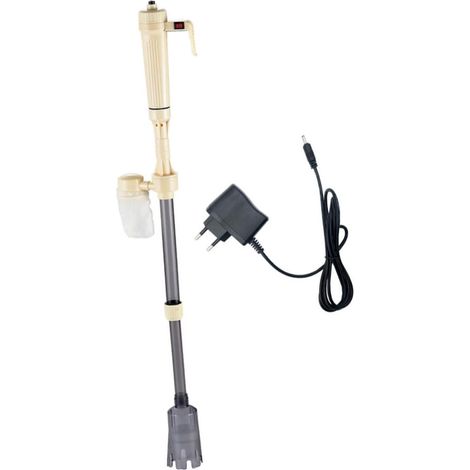 Changeur d'eau Électrique pour Nettoyage Gravier pour Aquarium avec Pompe 1,5w Abs Aspirateur Siphon Réglable Accessoires Tuyau et Paquet Filtre pour Petits et Grands Aquariums (1/5)