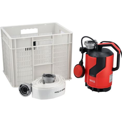 Hochwasser-Set mit 750W Tauchpumpe und 10 m Schlauch (1/5)