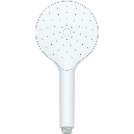 WENKO Pommeau de douche Automatic Cleaning, Pommeau de douche anticalcaire, avec buses autonettoyantes prévenant l'apparition de calcaire, embout universel 1/2", Plastique ABS, ø12 cm, blanc (1/4)