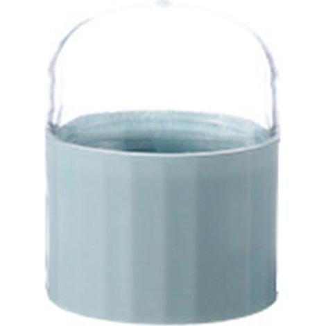 Boîte de rangement portable rétractable et anti-poussière pour éponges à maquillage, porte-éponges, bleu brumeux. (1/5)