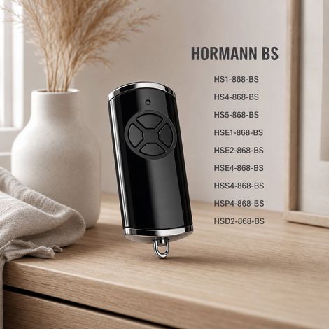 Garagentor-Fernbedienung 868,3 MHz 4-Kanal BiSecur Schwarzer verstärkter Kunststoff Für Hörmann SupraMatic ProMatic Tore (1/5)