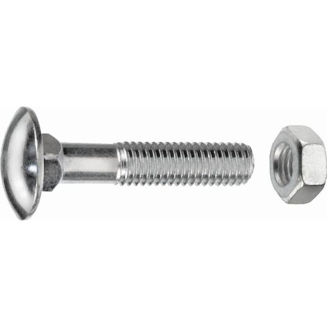 Connex Schlossschrauben M6 x 70 mm - 20 Stück verzinkt Schlossschrauben