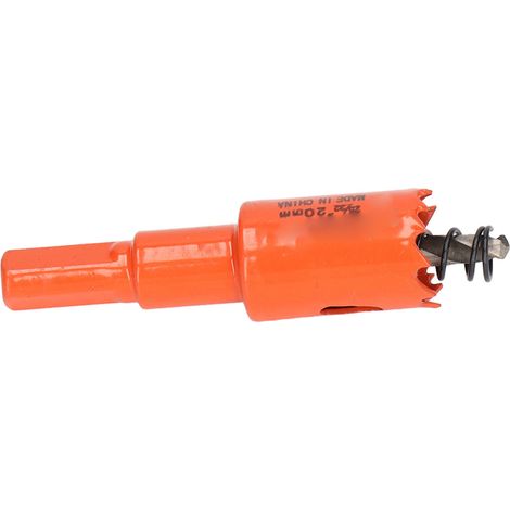 Foret scie cloche bimétallique en acier rapide avec mandrin pour bois et métal 25/32 po (20 mm) (1/5)